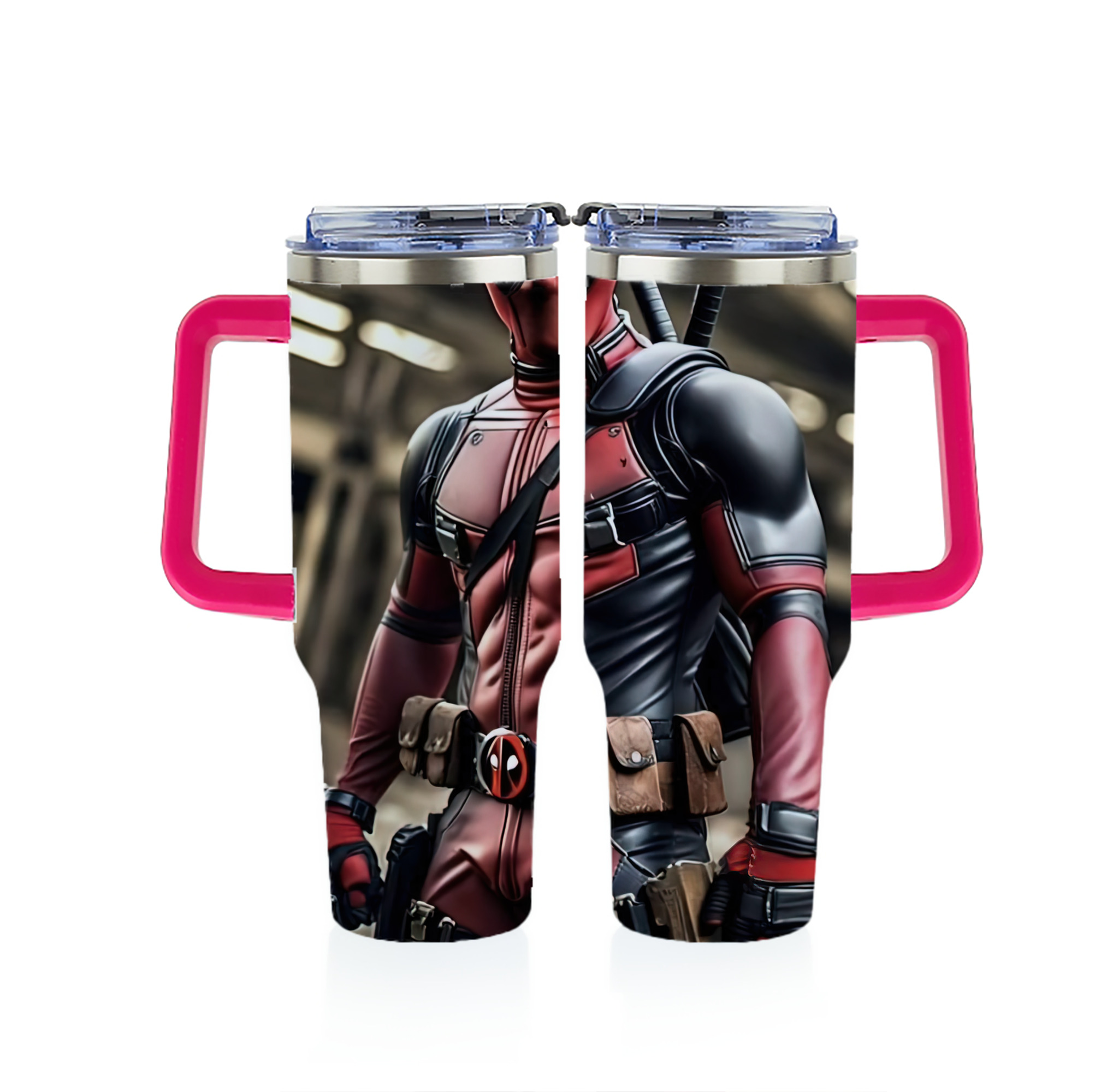 （画像用） Deadpool デッドプール 1200ｍLフルプリント車用タンブラー
